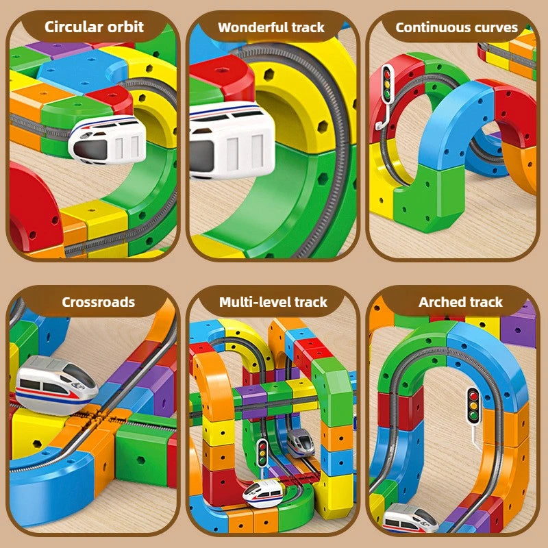 RailMaze™ Magnetic 3D Train Track Set for Kids