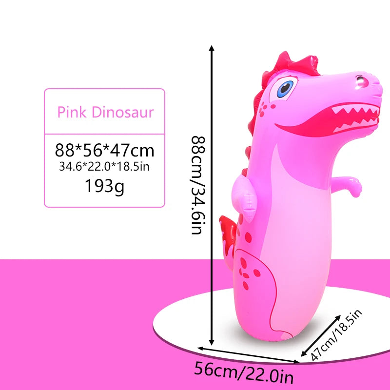 DinoPunch™ Inflatable Dinosaur Punching Bag — Bounce-Back Bop Bag for Kids