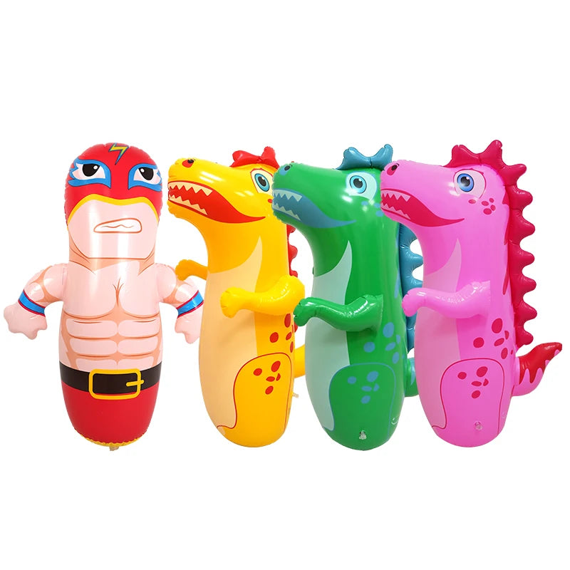 DinoPunch™ Inflatable Dinosaur Punching Bag — Bounce-Back Bop Bag for Kids