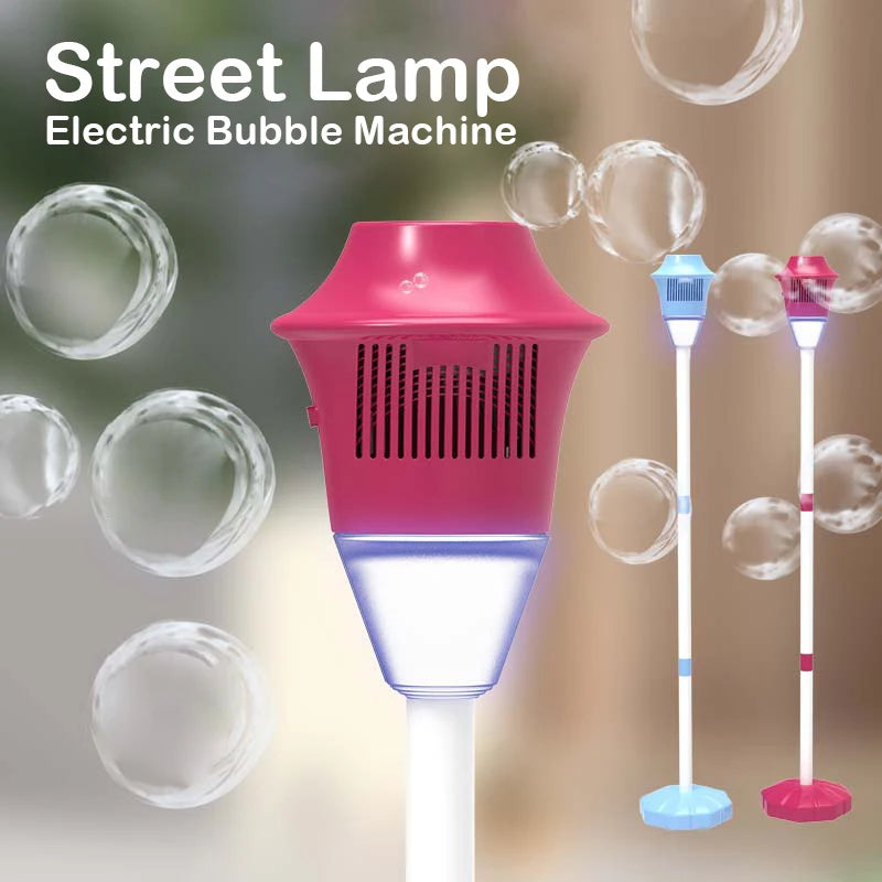 Close-up of the red BubbleStorm lamp head with both colour variants behind