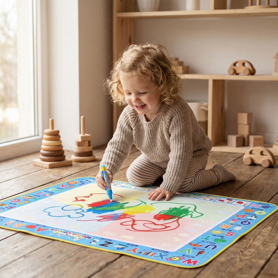 AquaMat™ Magic Water Drawing Mat for Toddlers & Kids