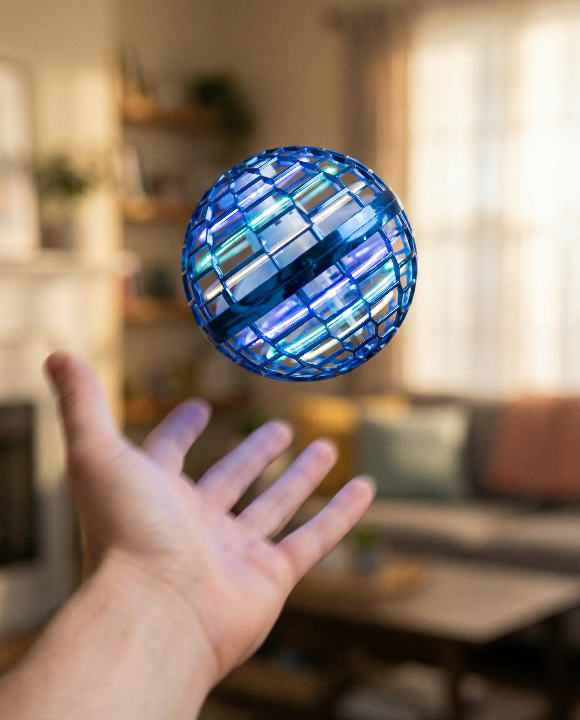 BoomerangBall™ Hand-Controlled Flying Hover Ball — Throw It Out, Watch It Come Back