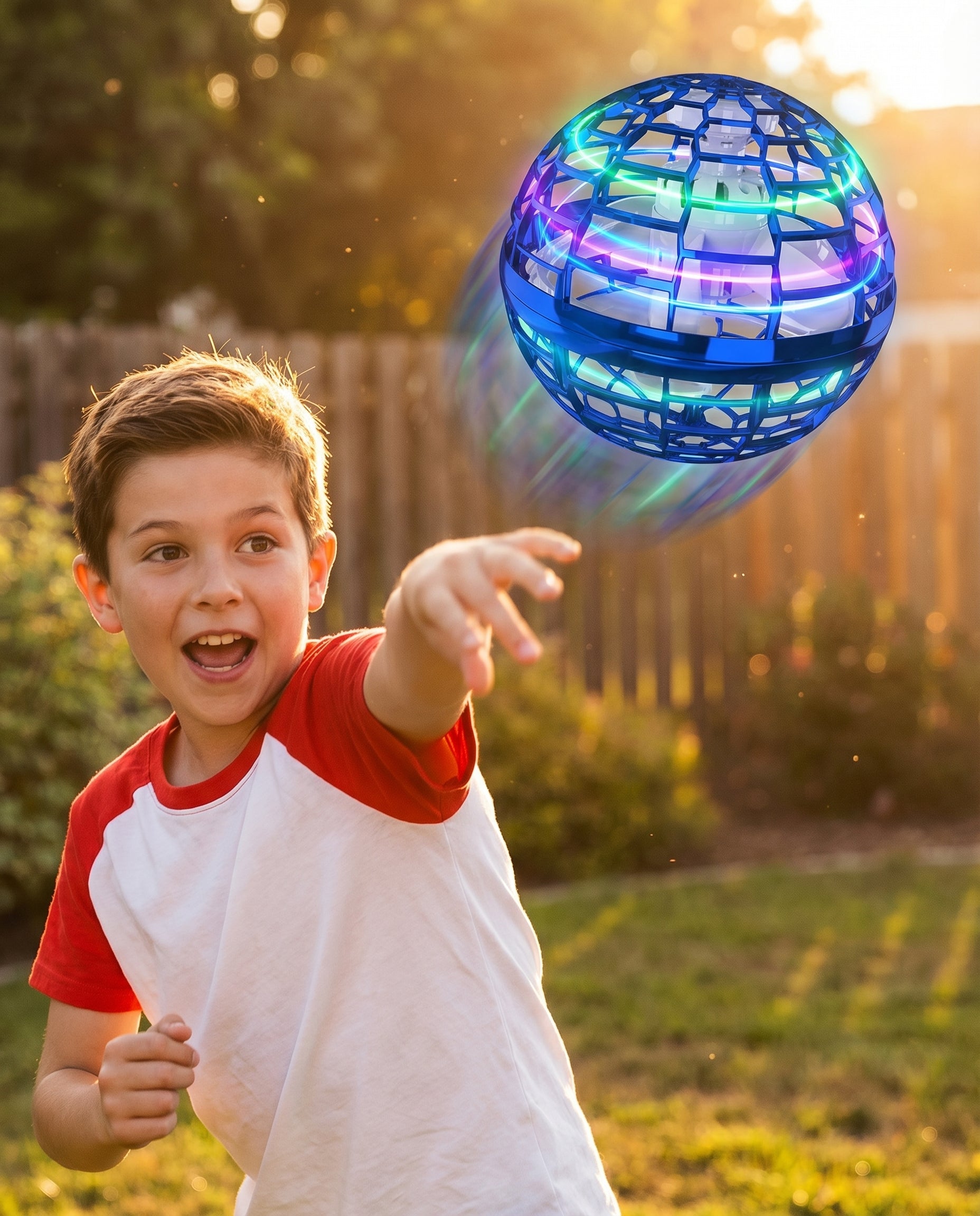 BoomerangBall™ Hand-Controlled Flying Hover Ball — Throw It Out, Watch It Come Back