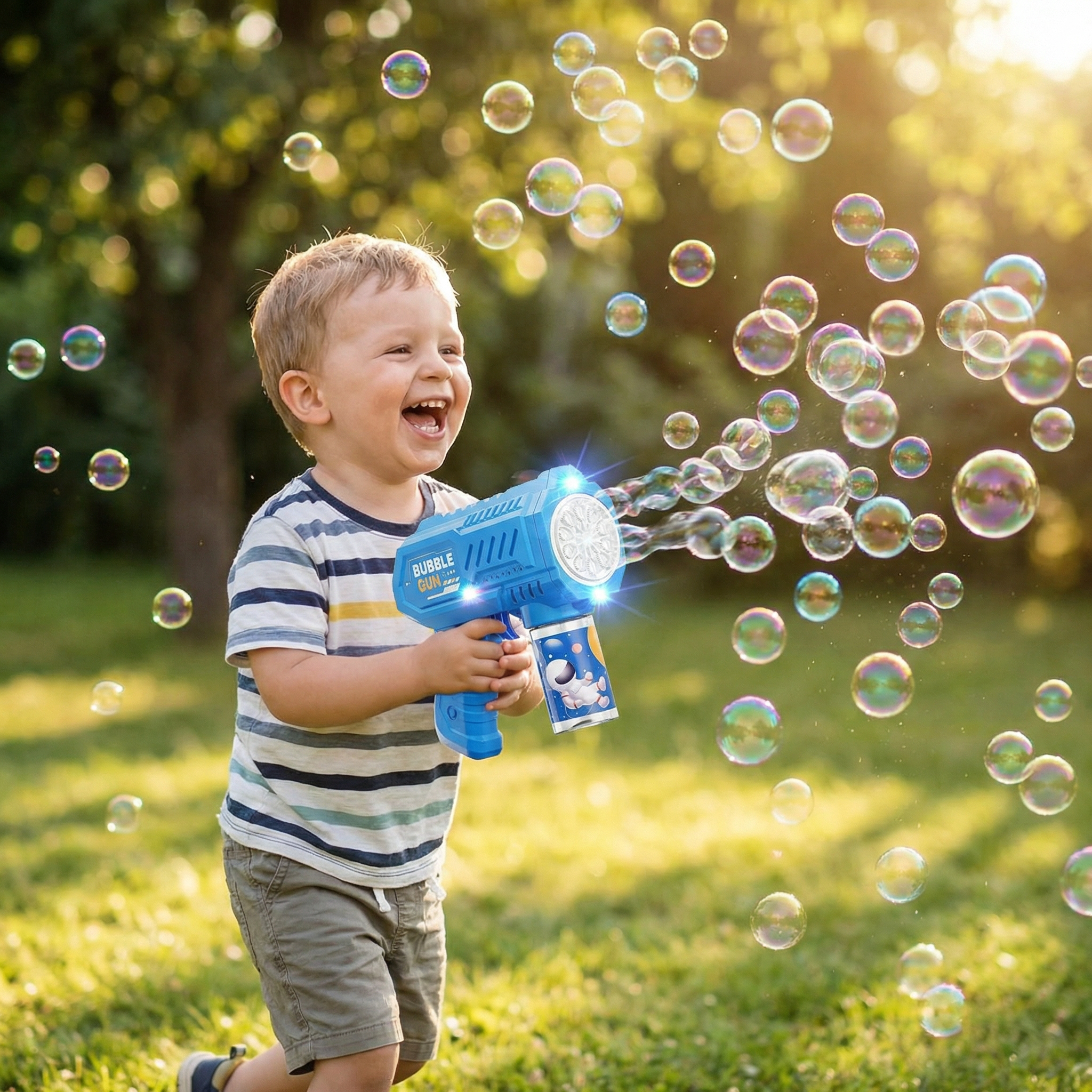 Maria's daughter playing with BubbleBlast