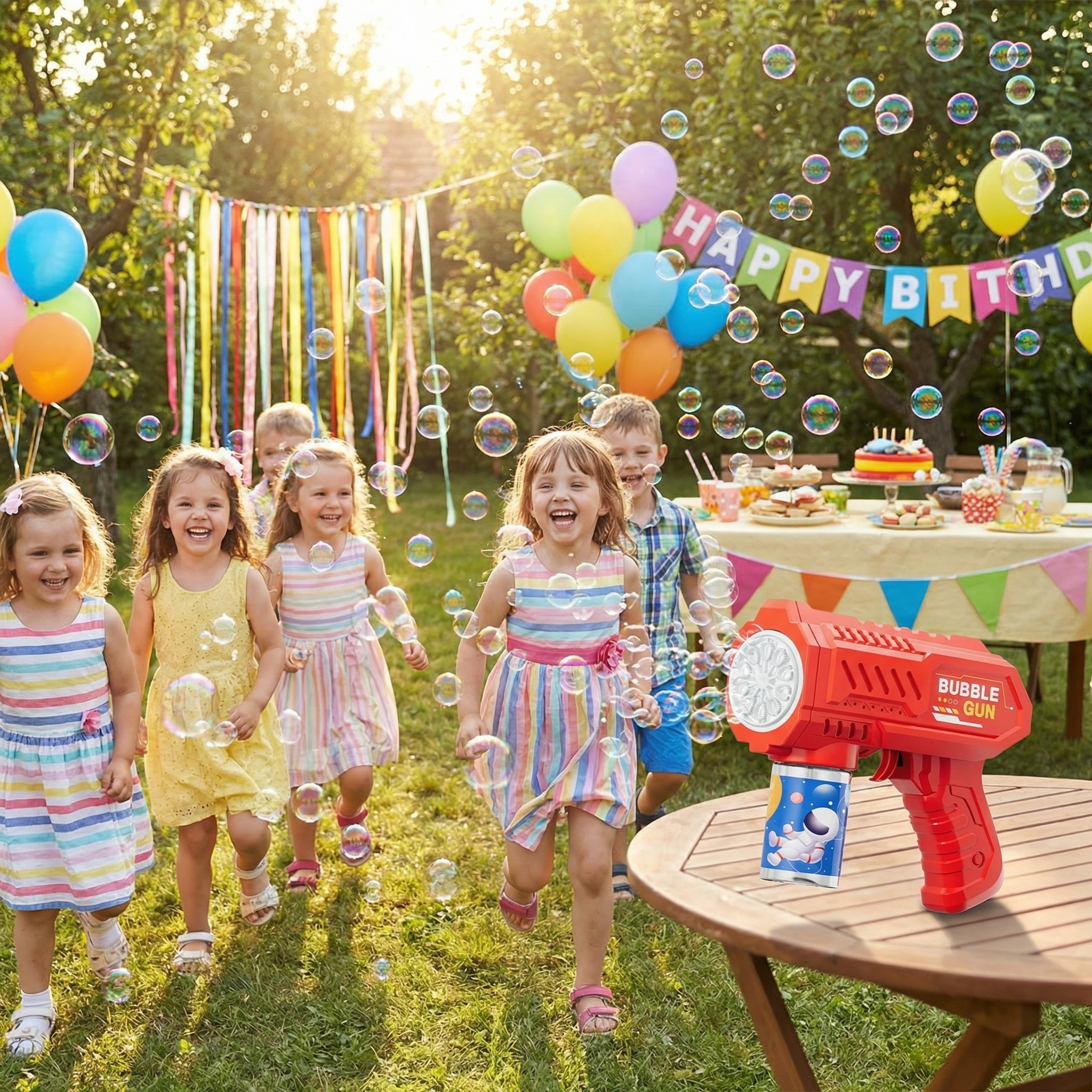 Tom's backyard BBQ with BubbleBlast