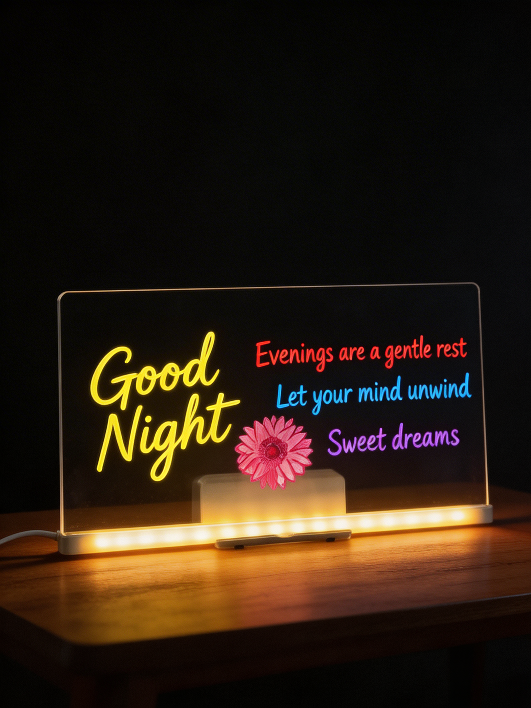 GlowBoard™ LED Drawing Board — Light-Up Message & Art Board with Colour Pens for Kids