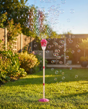 BubbleStorm™ Automatic Standing Bubble Machine with LED Lights for Kids