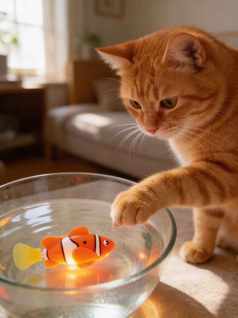 AquaPet™ Robotic Swimming Fish — Water-Activated LED Fish Toy for Kids & Pets lifestyle