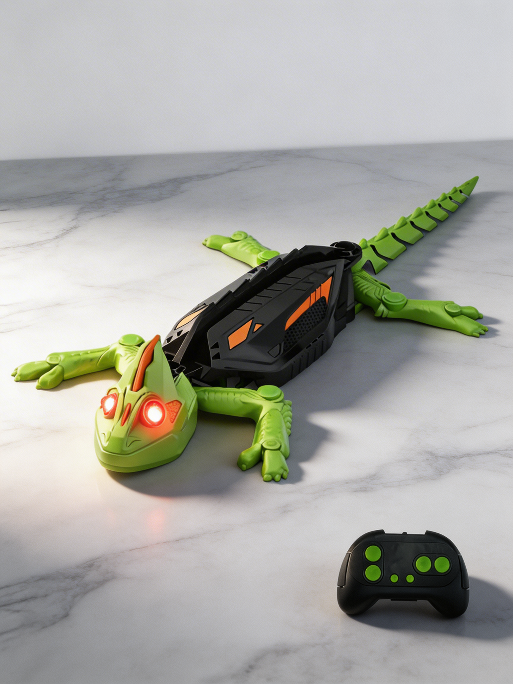 CrawlBot™ RC Wall Climbing Gecko — Remote Control Lizard Toy with LED Eyes for Kids