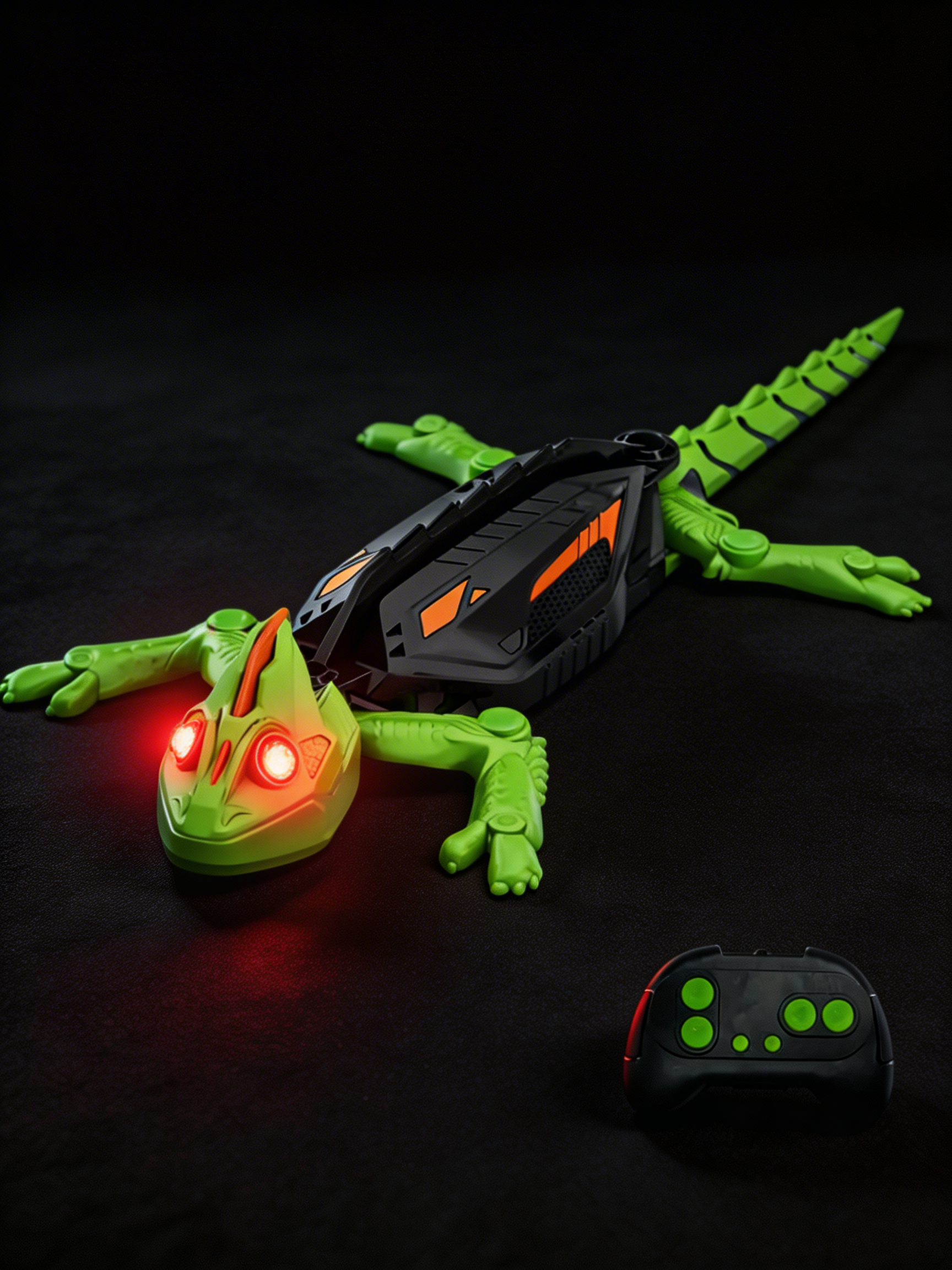 CrawlBot™ RC Wall Climbing Gecko — Remote Control Lizard Toy with LED Eyes for Kids