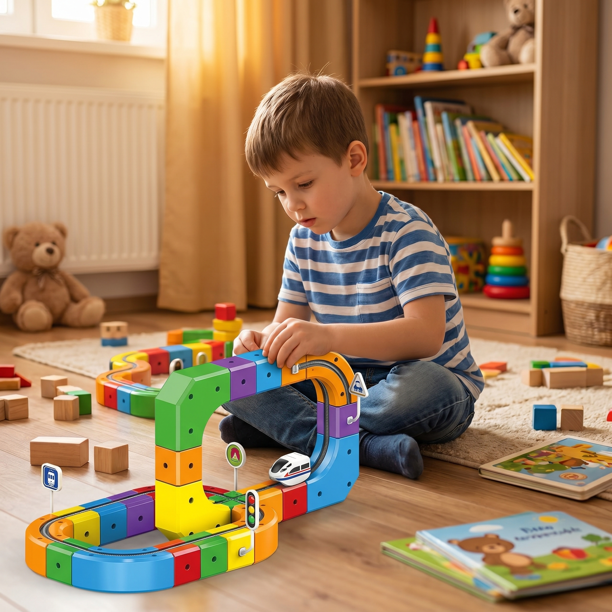 RailMaze™ Magnetic 3D Train Track Set for Kids