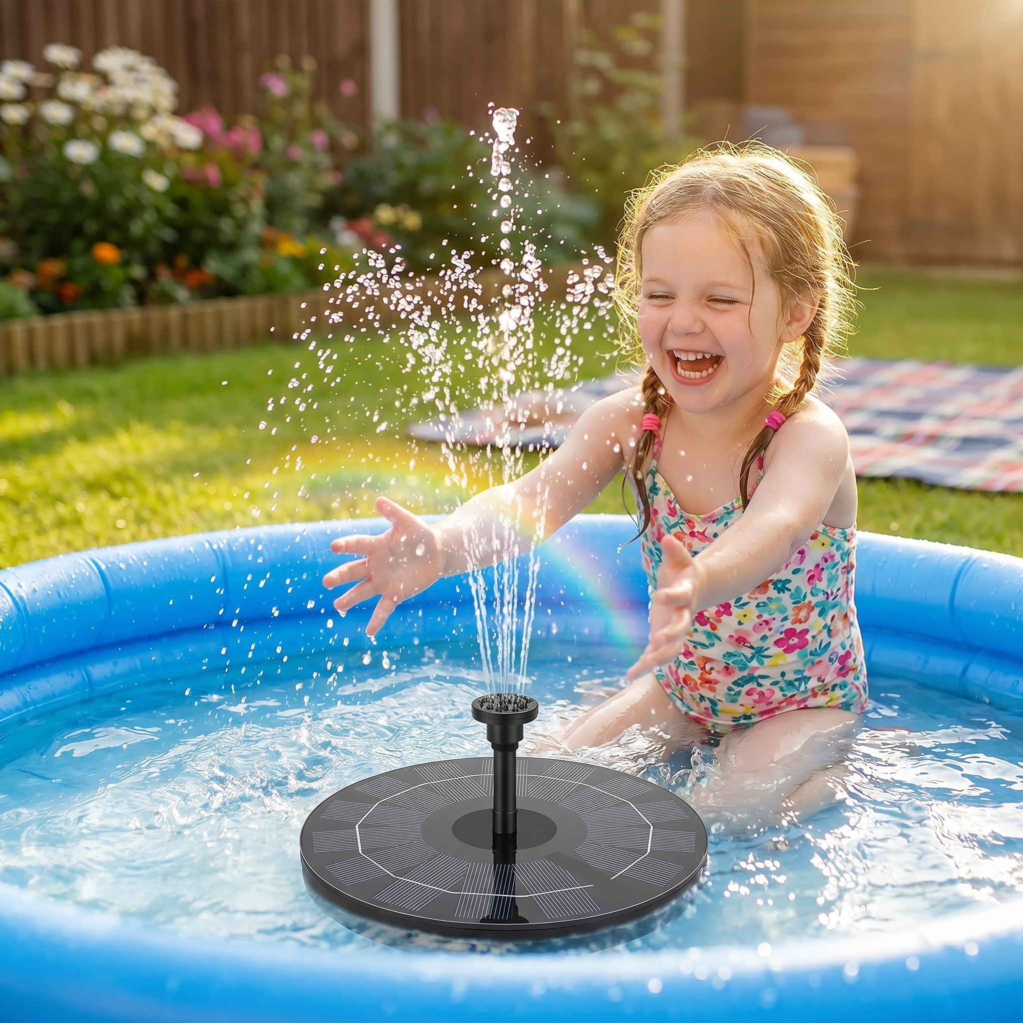 SplashJet™ Solar Floating Water Sprayer for Kids