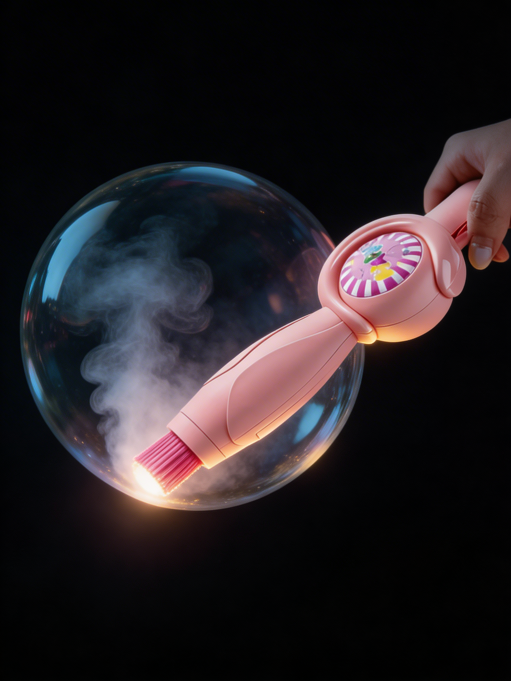 MysticWand™ Magic Smoke Bubble Wand — Giant Glowing Elastic Bubbles Kids Can Actually Hold