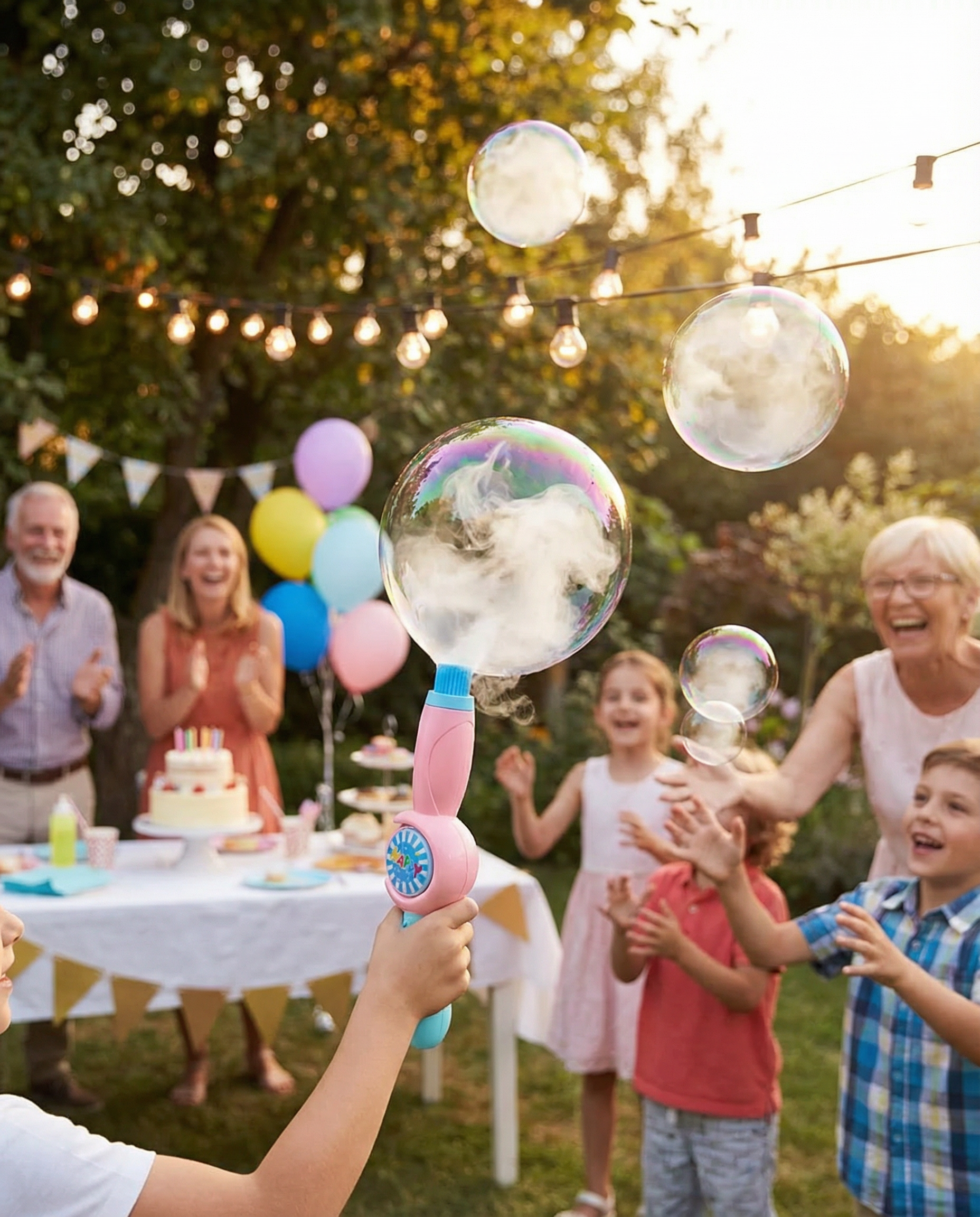 MysticWand™ Magic Smoke Bubble Wand — Giant Glowing Elastic Bubbles Kids Can Actually Hold