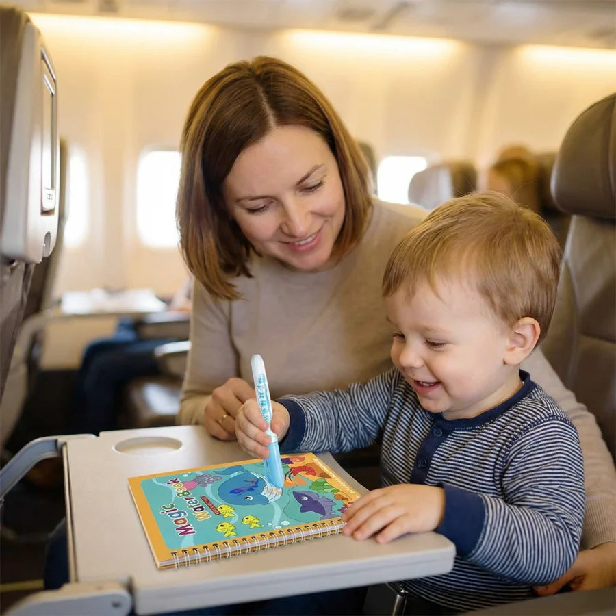 Jeffrey's grandson using AquaReveal on a trip